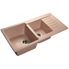 GranFest PRACTIK GF-P-980 KL, мойка, мрамор, св-розовый