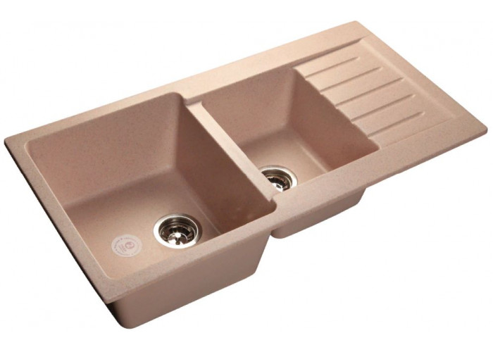 GranFest PRACTIK GF-P-980 KL, мойка, мрамор, св-розовый