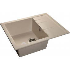 GranFest QUADRO GF-Q-650 L, мойка, мрамор, белый