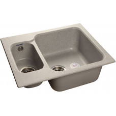 GranFest STANDART GF-S-615 K, мойка, мрамор, серый