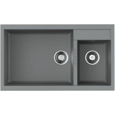 Omoikiri Tedori 86-2-LB-GR, мойка, гранит, leningrad grey