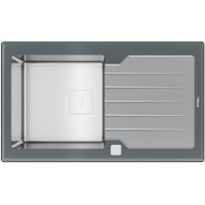 Teka DIAMOND RS15 1B 1D 86 STONE GREY, мойка, нержавеющая сталь, серый камень стекло