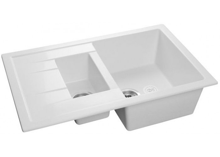 GranFest QUADRO GF-Q-775 KL, мойка, мрамор, иней