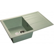 GranFest QUADRO GF-Q-780 L, мойка, мрамор, салатовый