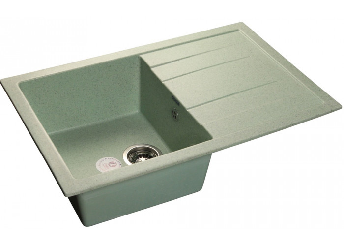 GranFest QUADRO GF-Q-780 L, мойка, мрамор, салатовый