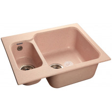 GranFest STANDART GF-S-615 K, мойка, мрамор, св-розовый