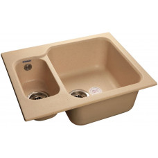GranFest STANDART GF-S-615 K, мойка, мрамор, бежевый