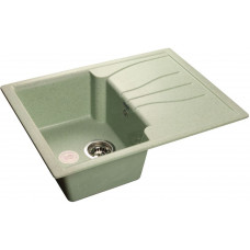 GranFest STANDART GF-S-680 L, мойка, мрамор, салатовый