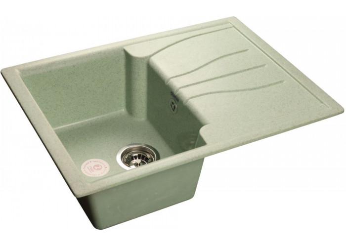 GranFest STANDART GF-S-680 L, мойка, мрамор, салатовый