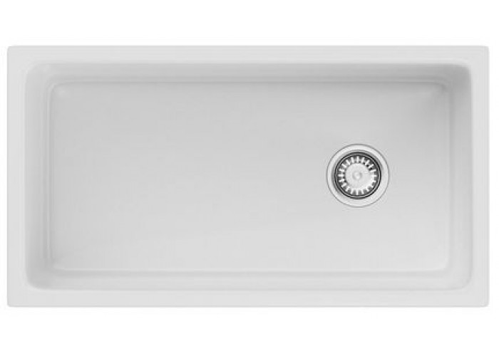 Omoikiri Tokara 88-U/I-WH Glossy Side, мойка, керамика, белый глянцевый