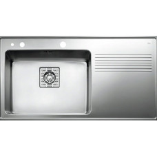 Teka FRAME 1B 1D PPLUS RHD, мойка, нержавеющая сталь полированная (чаша слева)