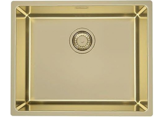 ALVEUS KOMBINO 50 MONARCH GOLD SAT-90, мойка, нержавеющая сталь, золото