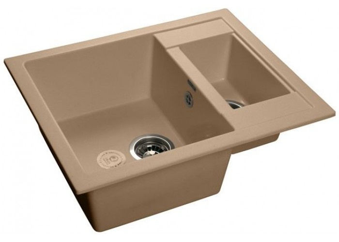 GranFest QUADRO GF-Q-610 K, мойка, мрамор, топаз