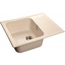 GranFest STANDART GF-S-645 L, мойка, мрамор, белый