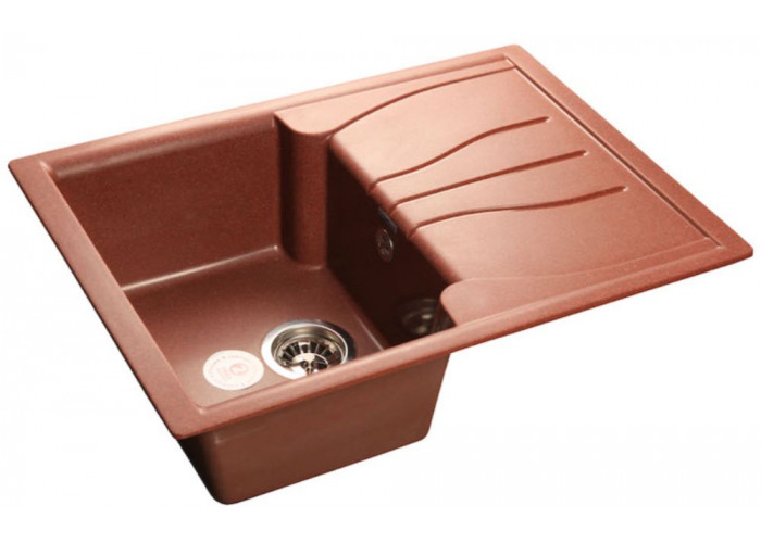 GranFest STANDART GF-S-680 L, мойка, мрамор, кр.марс