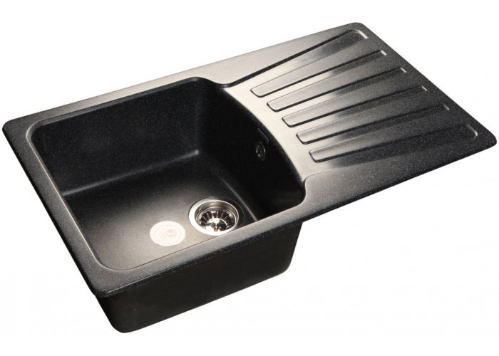 GranFest STANDART GF-S-850 L, мойка, мрамор, черный
