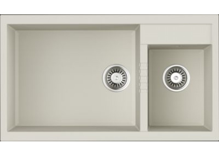 Omoikiri Tedori 86-2-LB-WH, мойка, гранит, белый