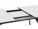 Стол обеденный раздвижной «Конкорд» Тип 2 - 124.000.000 Черный муар, Стекло матовое белое