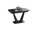 Стол раздвижной «Трэвис» Тип 1 Черный муар, Керамика матовая черный мрамор