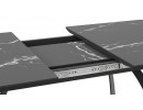 Стол обеденный раздвижной «Конкорд» Тип 2 - 124.000.000 Черный муар, Стекло матовое черный мрамор